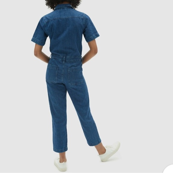 Everlane Everlane Super-Soft Summer Jean Coverall Jumpsuit Denim 10 - Picture 5 of 7